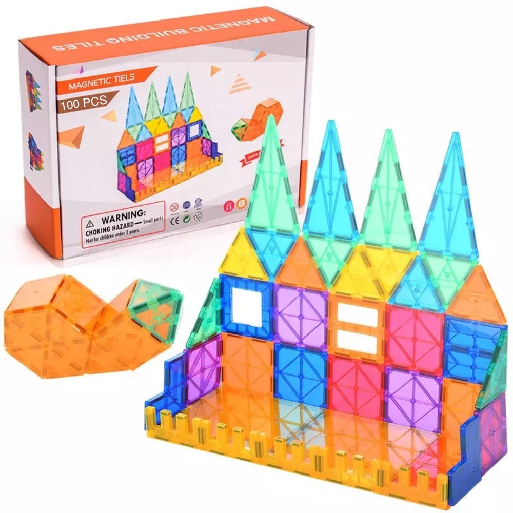 Забавен комплект от магнитни блокчета