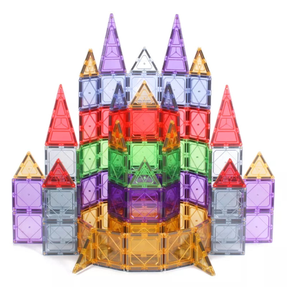 Забавен комплект от магнитни блокчета - 196 бр