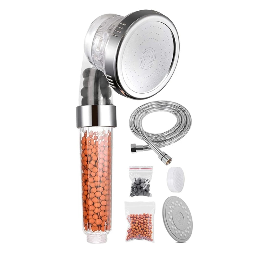 Душ дръжка, високо налягане с 3 режима на работа и филтър за замърсявания