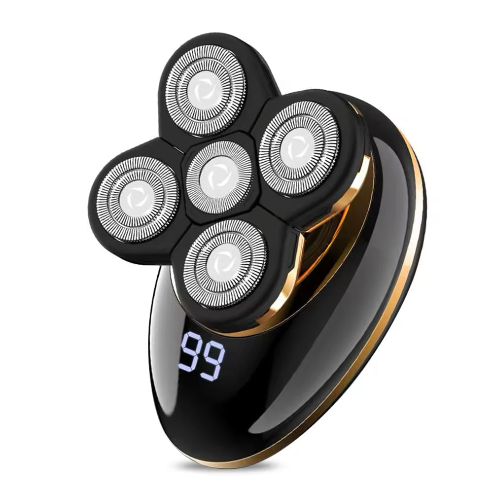 Безжична водоустойчива мъжка самобръсначка и тример 5-в-1