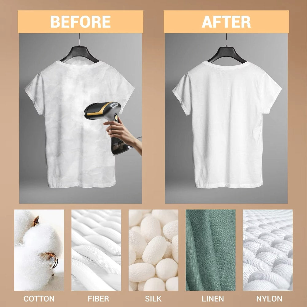 Преносима парна ютия за вертикално гладене, 1500W