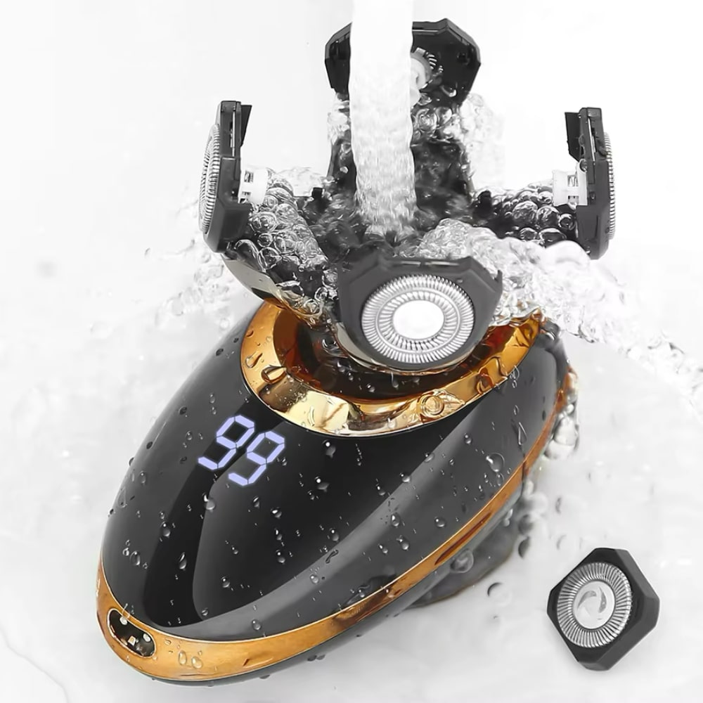 Безжична водоустойчива мъжка самобръсначка и тример 5-в-1