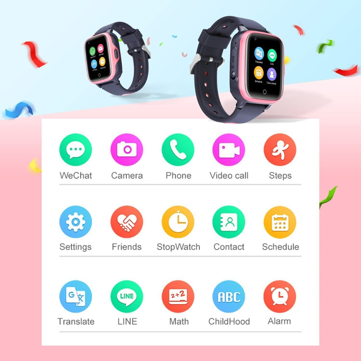 Смарт часовник за деца SmartKid Pro със сим карта, GPS, камера