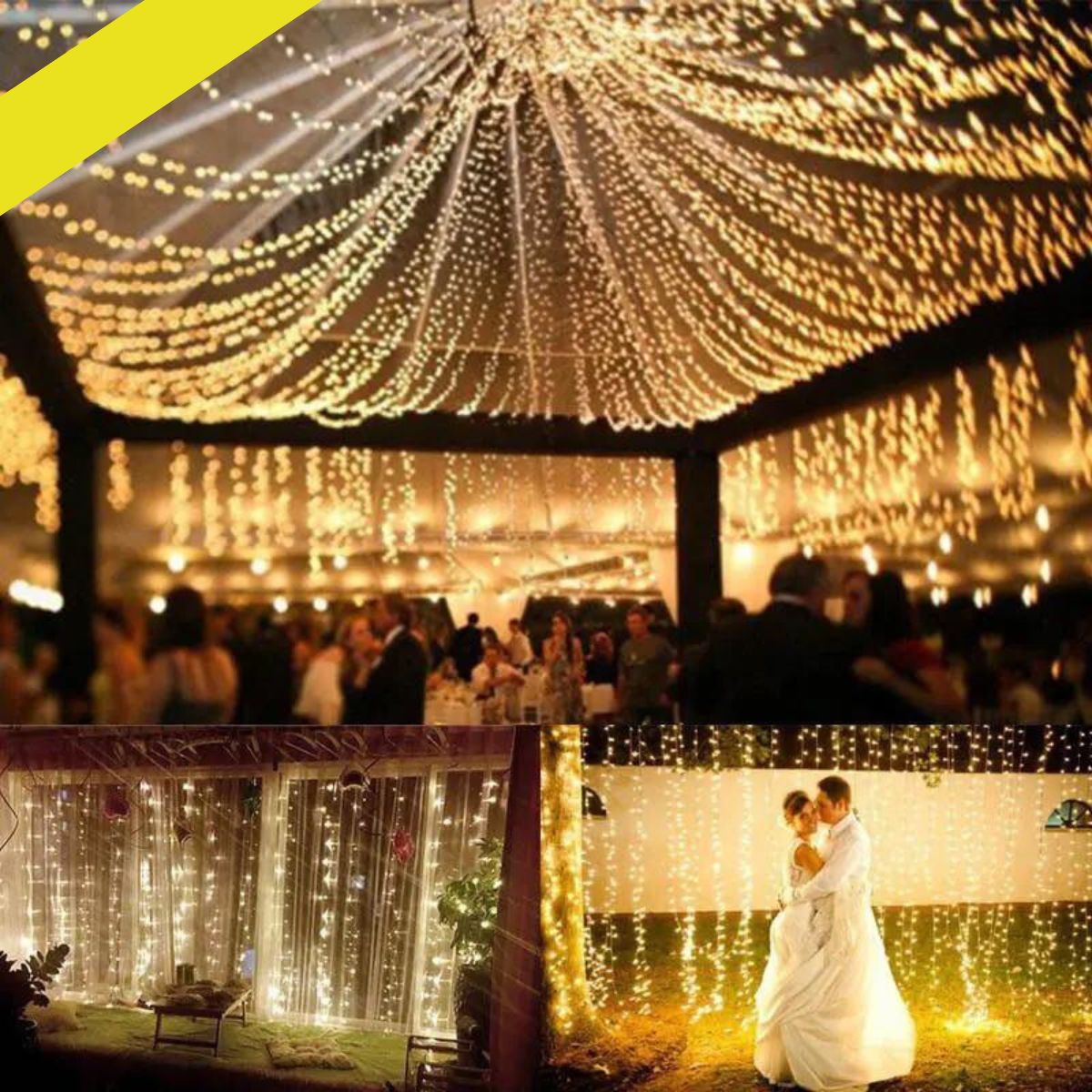 Светеща LED завеса 3х3м