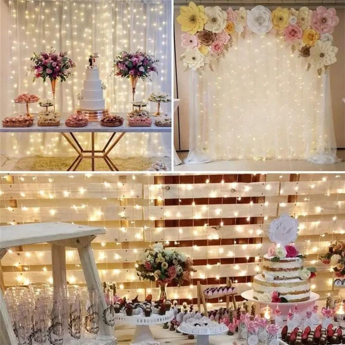 Светеща LED завеса 3х3м