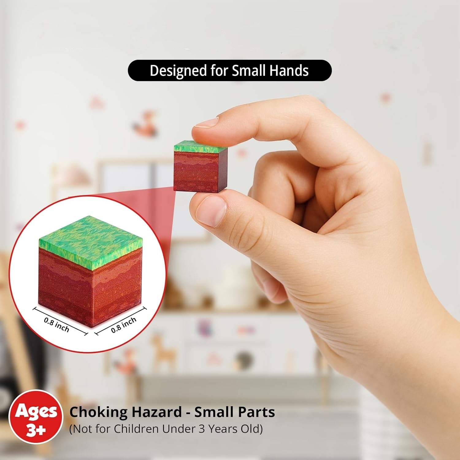 MAGNECRAFT Magnetic Blocks – 200 бр. магнитни кубчета за строене STEM за деца 3+