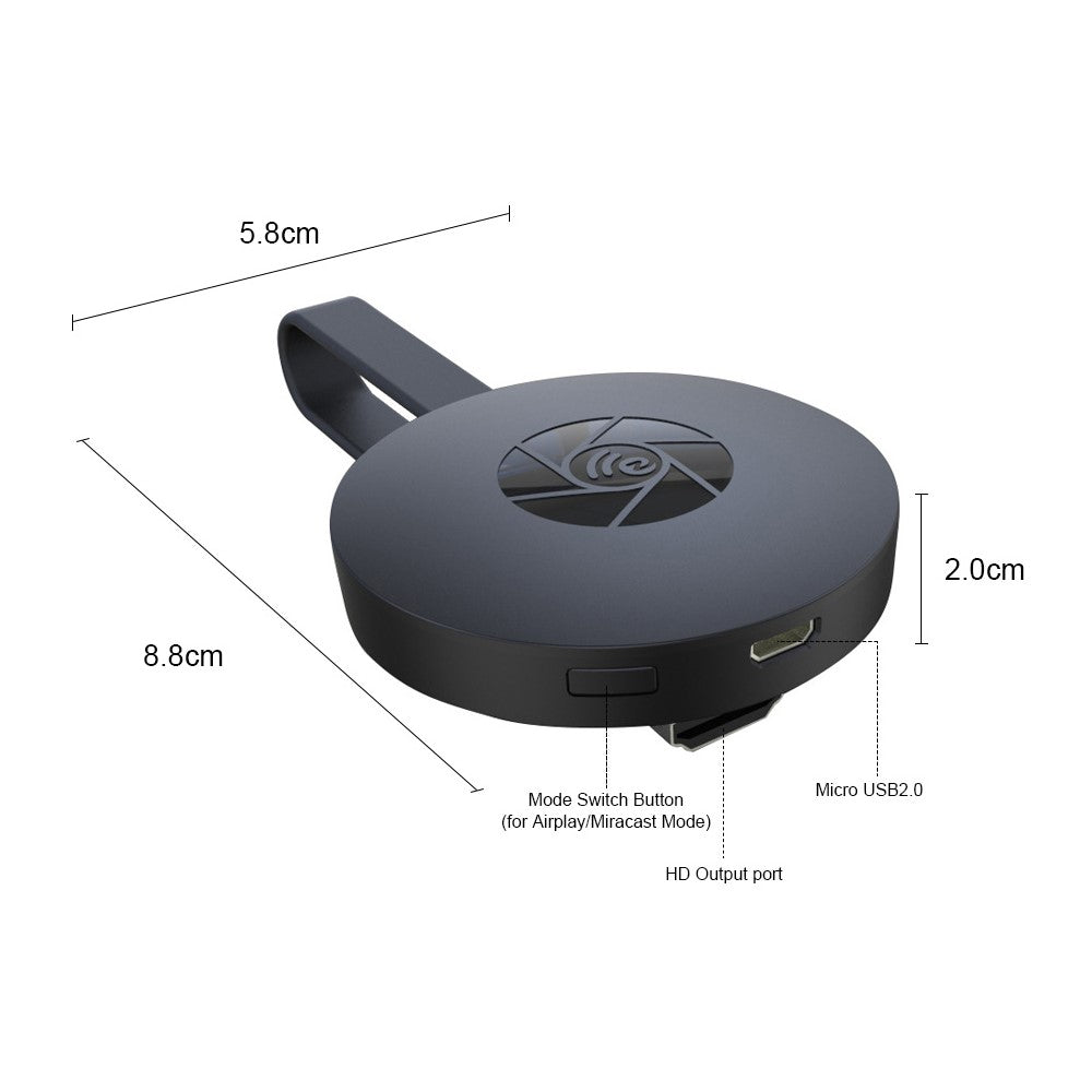 Безжичен HDMI телевизионен медия плеър MiraCast