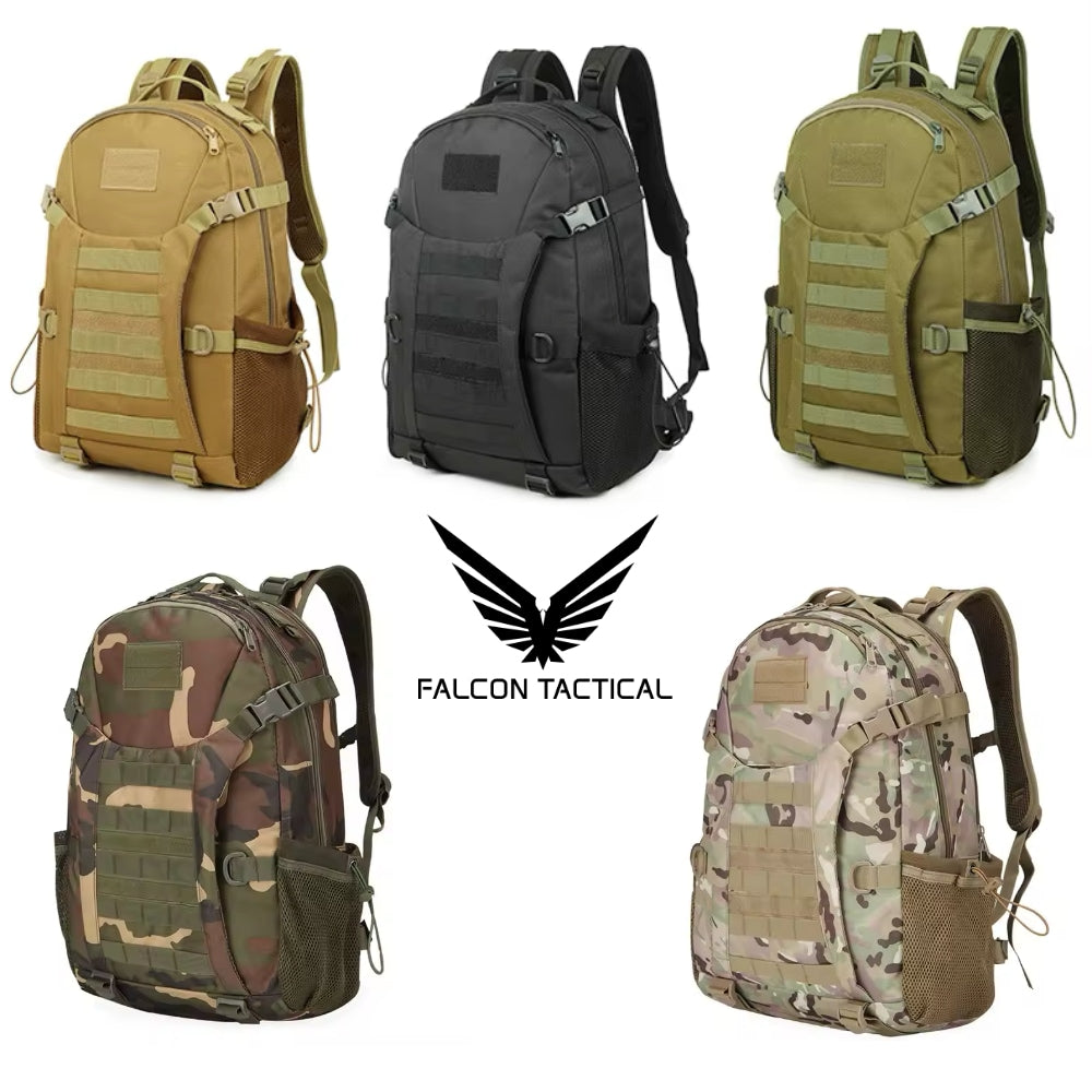 Тактическа раница Falcon Tactical 45L – Водоустойчив Оксфорд, MOLLE система, outdoor/military