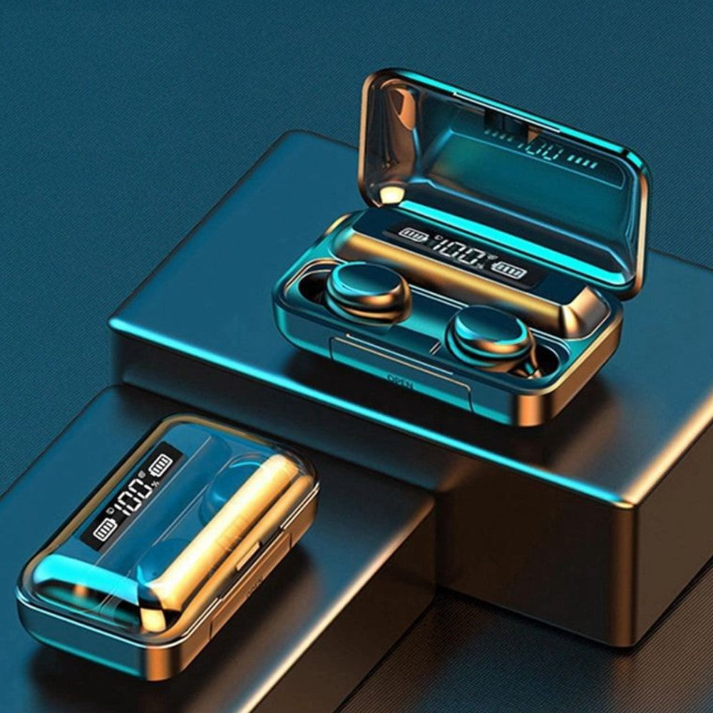 Bluetooth слушалки с калъф за зареждане, съвместими с iOS и Android