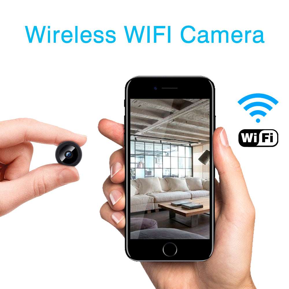 Мини камера за наблюдение, WiFi, наблюдение на живо, дневен и нощен запис