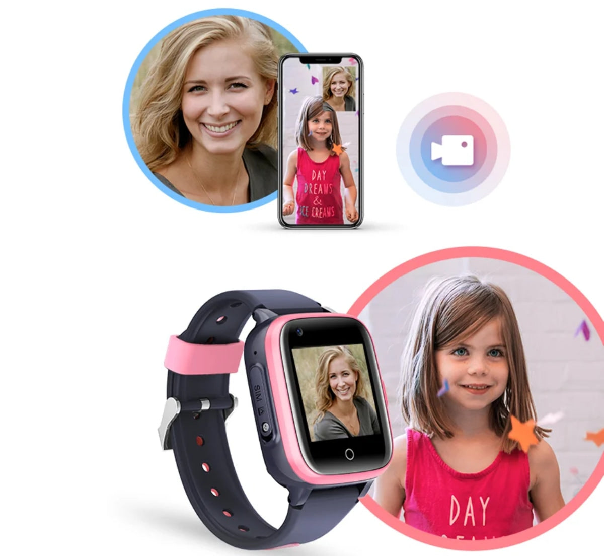 Смарт часовник за деца SmartKid Pro със сим карта, GPS, камера