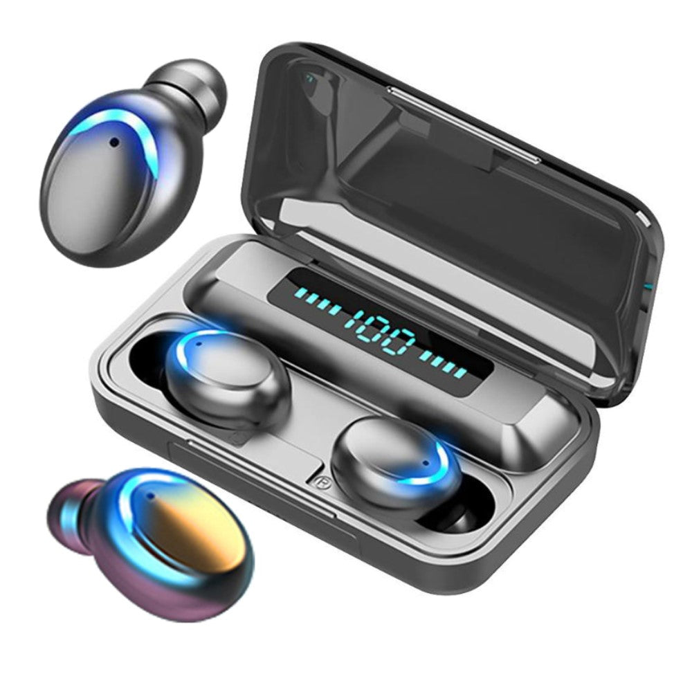 Bluetooth слушалки с калъф за зареждане, съвместими с iOS и Android